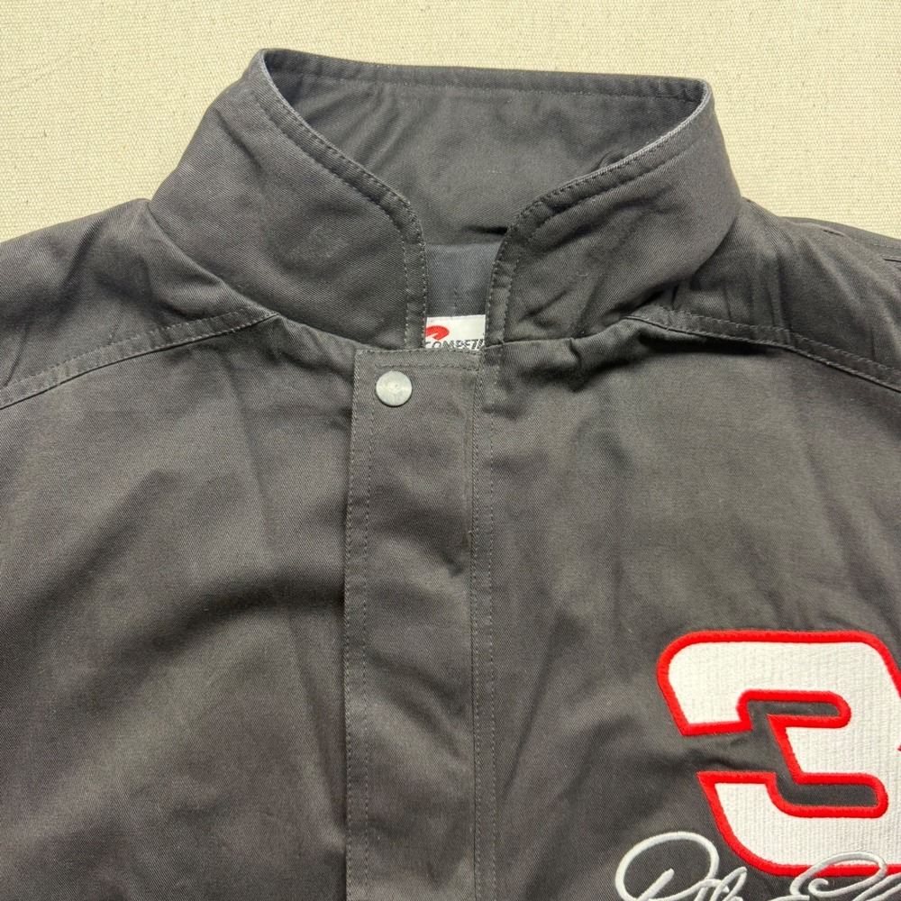 Vintage Dale Earnhardt NASCAR Jacket Mens XXL Black Red Competitors View New #3 - Picture 11 of 13